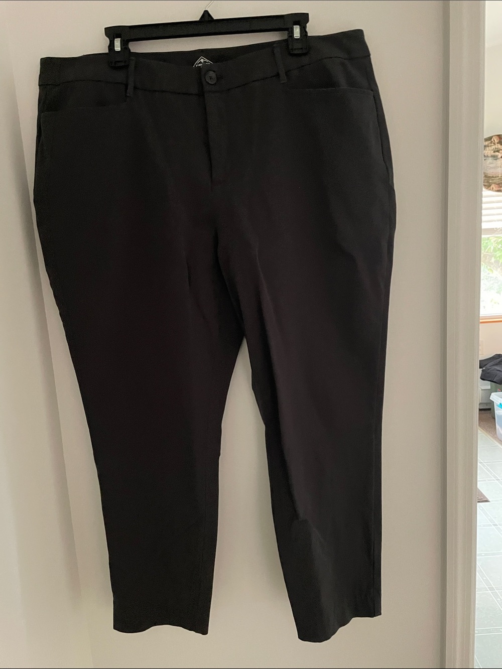 St. John's Bay Black Straight-Leg Women's Pants